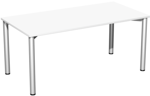 Gera Table de conférence Basis, largeur x profondeur 1600 x 800 mm, panneau blanc  L
