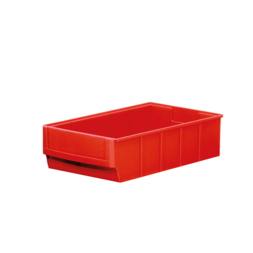 bac compartimentable Profi fond ondulé, rouge, profondeur 300 mm  L