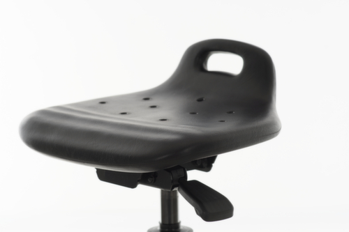 Lotz Siège assis-debout avec assise PU inclinable, hauteur d’assise 530 - 780 mm  L
