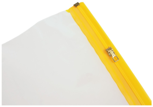 EICHNER Pochette de protection de plans pour plans de construction, transparent/jaune, DIN A4  L