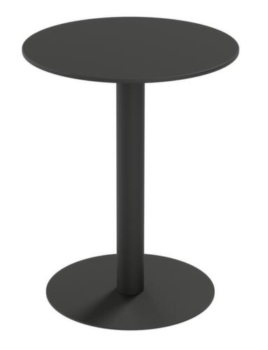 Paperflow Table d'extérieur résistante aux intempéries Cross, Ø 600 mm, panneau noir  L