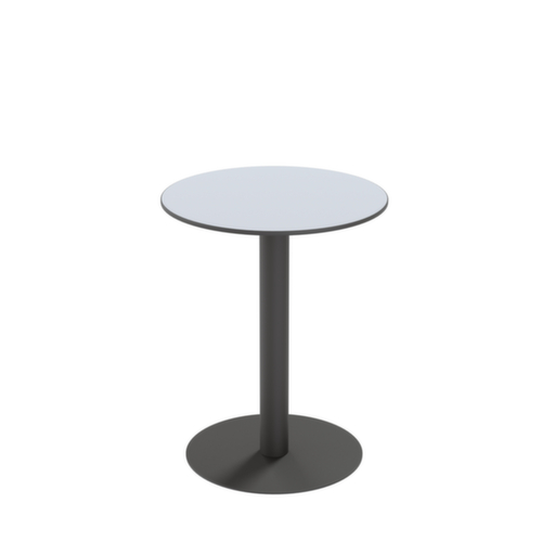 Paperflow Table d'extérieur résistante aux intempéries Cross, Ø 600 mm, panneau gris  L