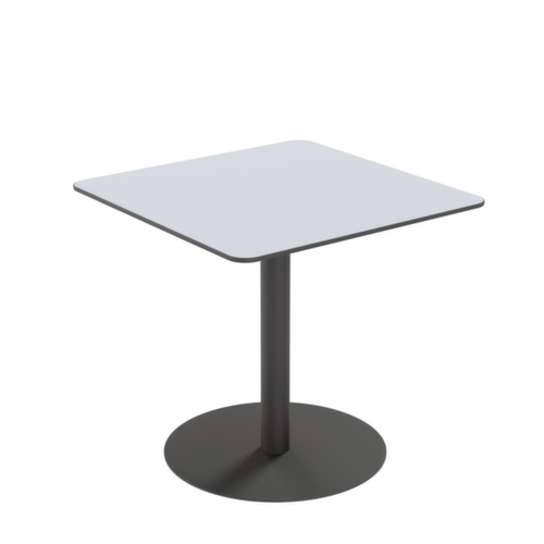 Paperflow Table d'extérieur résistante aux intempéries Cross, largeur x profondeur 800 x 800 mm, panneau gris  L