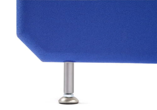 Cloison de séparation insonorisante, hauteur x largeur 1800 x 1200 mm, paroi bleu  L