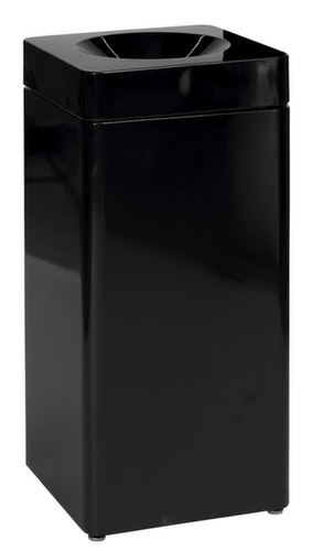 Conteneur de matières recyclables auto-extinguible probbax®, 40 l, noir, partie supérieure noir  L