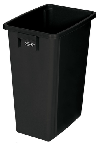 Collecteur ouvert de matières recyclables probbax®, 60 l, noir  L