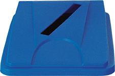 Couvercle probbax® pour le papier pour collecteur de recyclage, bleu  L