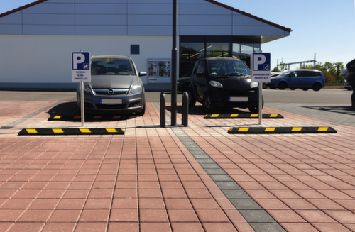 Moravia Délimitation de parkings Park-AID®, largeur 900 mm, brun rouge/blanc  L