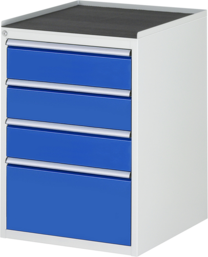 RAU Armoire à tiroirs Serie 7000, 4 tiroir(s), RAL7035 gris clair/RAL5010 bleu gentiane