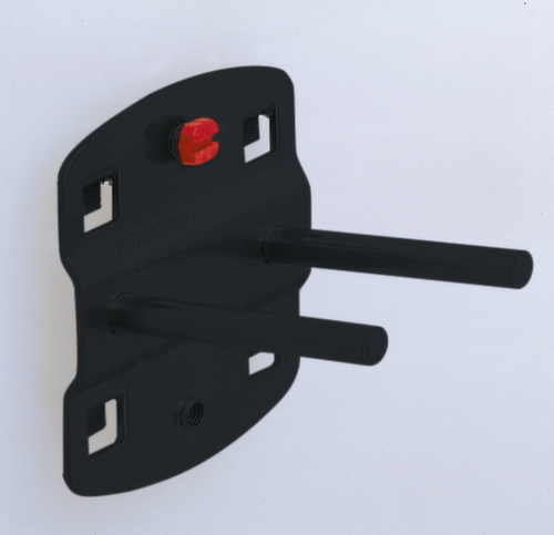 Kappes Porte-outils double RasterPlan® avec pointe droite pour plaque de rangement perforée  L