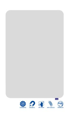 Legamaster Tableau blanc émaillé ESSENCE blanc, hauteur x largeur 1500 x 1000 mm  L