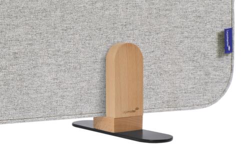 Legamaster Cloison de table insonorisante ELEMENTS, hauteur x largeur 600 x 1600 mm, paroi gris  L