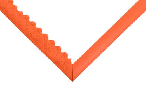 baguette de finition de bordure Ramp pour tapis antifatigue, orange