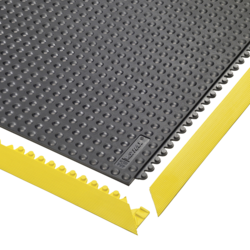 tapis de sol anti-fatigue ESD Almelo résistant au feu + antibactérien, dalle, longueur x largeur 910 x 910 mm