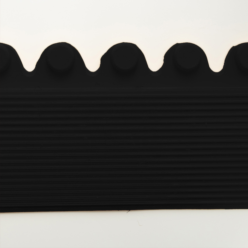 baguette de finition de bordure Almelo pour tapis antifatigue, noir  L