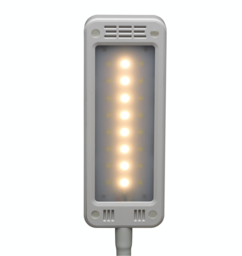 MAUL Lampe de bureau DEL compacte MAULpearly colour vario avec température de couleur réglable, lumière blanc lumière du jour à blanc chaud, blanc  L