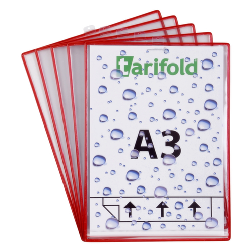tarifold pochette d'affichage, DIN A3, cadre avec œillets en plastique  L