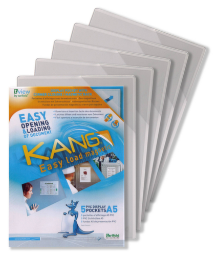 tarifold pochette d'affichage KANG tview Easy load, DIN A5, face arrière magnétique  L