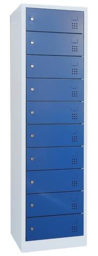 armoire pour ordinateur portable, RAL7035 gris clair/RAL5010 bleu gentiane