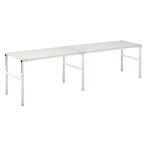 Treston Table de rallonge, largeur x profondeur 1500 x 900 mm, plaque gris clair  L