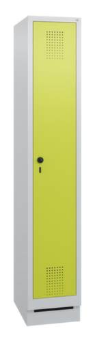 C+P Armoire vestiaire Evolo avec 1 compartiment - porte avec perforation décorative, largeur de compartiment 300 mm  L