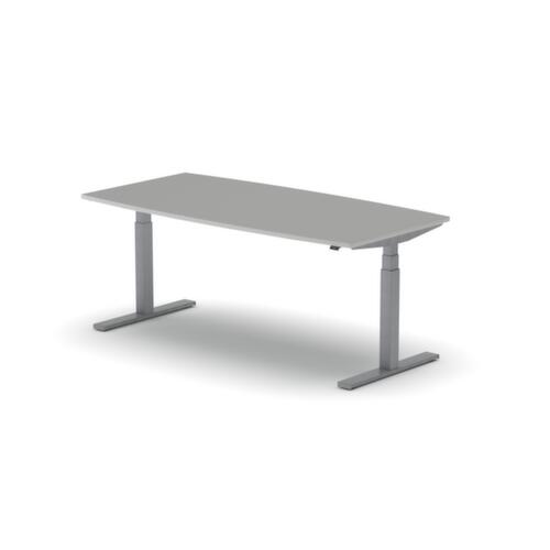Nowy Styl Table de conférence hauteur réglable électriquement eModel 2.0, largeur x profondeur 1800 x 800 mm, panneau MP Platinum