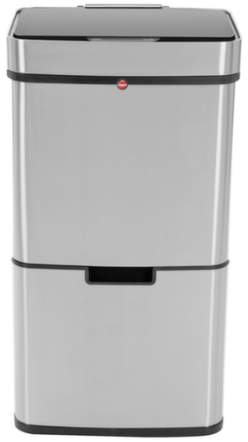 Hailo Séparateur de déchets ÖKO VARIO XL avec couvercle à capteur et tiroir, capacité 2 x 25 l/ 1 x 4 l  L