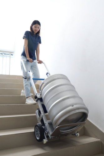 Diable monte-escaliers à chenilles électrique ERGO®, force 105 kg, largeur de pelle 470 mm  L