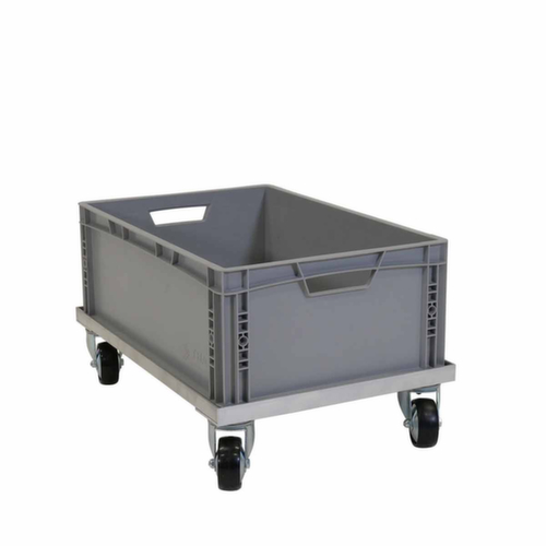 Rouleau de caisse en aluminium pour les conteneurs Euronorm, force 150 kg  L