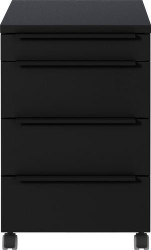 Caisson mobile GW-MAILAND 4377, 3 tiroir(s), noir/noir  L