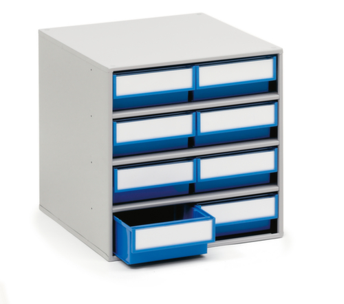Treston petit bloc tiroirs, 8 tiroir(s), RAL7035 gris clair/bleu  L
