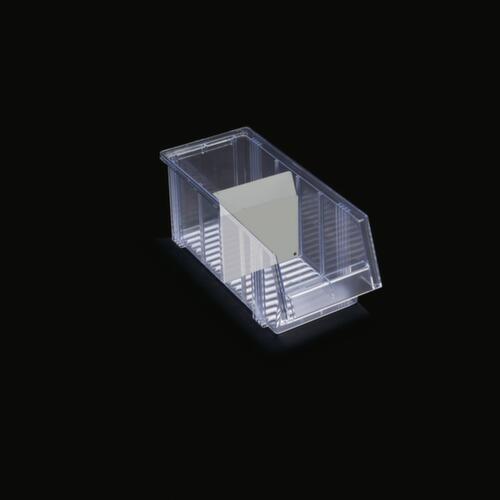 Treston bac à bec transparent avec grande ouverture de prise, transparent, profondeur 400 mm  L