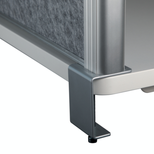 MAUL Cloison de table MAULconnecto, hauteur x largeur 515 x 1200 mm, paroi gris foncé  L