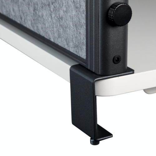 MAUL Cloison de table MAULconnecto Uplight, hauteur x largeur 515 x 1600 mm, paroi gris foncé  L