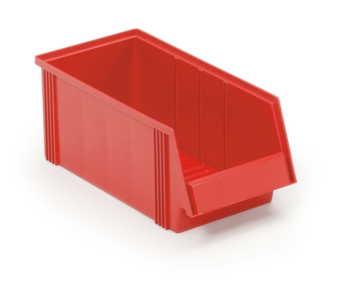 Treston Bac à bec robuste, rouge, profondeur 400 mm, Polypropylène  L