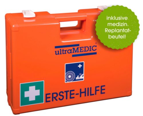 ultraMEDIC Mallette de premiers secours avec remplissage spécifique au secteur, calage selon DIN 13157  L