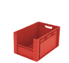 Conteneur de stockage visible Euronorm avec ouverture d'accès, rouge, HxLxl 320x600x400 mm