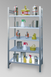 Rack pour produits dangereux pour bidons