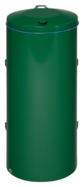 VAR Collecteur de déchets ignifugé Kompakt, 120 l, RAL6001 vert émeraude