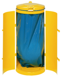 VAR Collecteur de déchets ignifugé Kompakt, 120 l, RAL1023 jaune signalisation