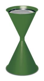 VAR Cendrier sur pied en forme de sablier, RAL6001 vert émeraude