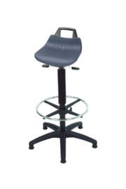 Siège assis-debout à hauteur réglable, hauteur d’assise 600 - 860 mm, piètement noir