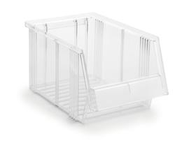 Treston bac à bec transparent avec grande ouverture de prise, transparent, profondeur 300 mm