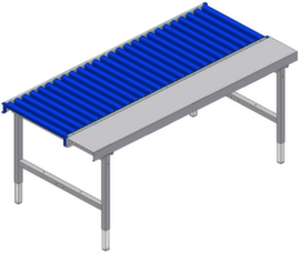Rocholz table pour convoyeur à rouleaux à hauteur réglable 2000, largeur x profondeur 1955 x 920 mm