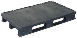 Palette avec bord, PE r&eacute;g&eacute;n&eacute;r&eacute;, longueur x largeur 1200 x 1000 mm