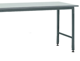 Table d'appoint pour table de montage avec cadre lumineux, largeur x profondeur 1000 x 750 mm, plaque gris clair