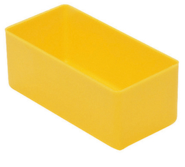 bac de rangement, jaune, longueur x largeur 99 x 49 mm