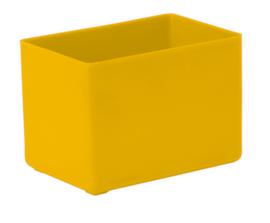 bac de rangement, jaune, longueur x largeur 80 x 53 mm