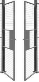 TROAX Porte à double battant pour parois de séparation, largeur 2400 mm