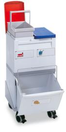 Station de collecte de matières recyclables avec 3 unités collectrices, capacité 2 x 15 l/ 1 x 30 l
